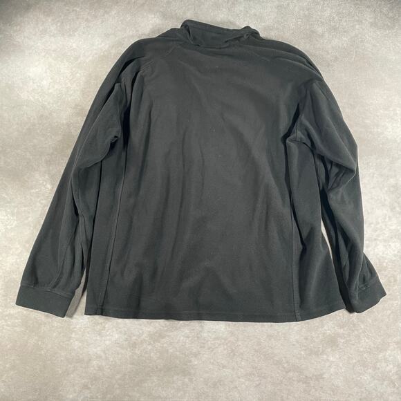 Vintage L.L. Bean Black CasualQuarter Zip Light Pullover Sweater - Picture 2 of 4